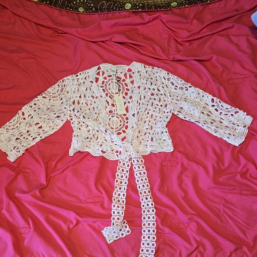 White Crochet Cardigan
